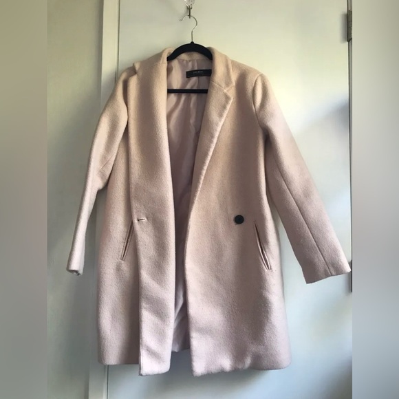 Zara Cream Teddy Jacket for Women - Picture 4 of 7